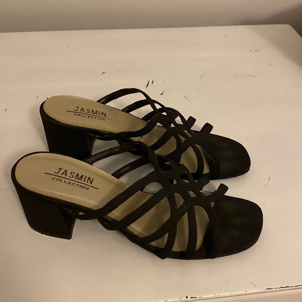 Size 7.5 heeled sandals from the Jasmine Collection